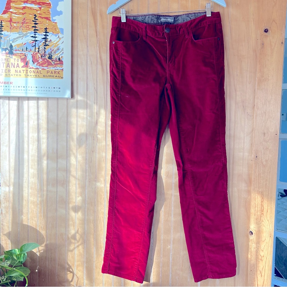 Eddie Bauer Red Velvet Pants